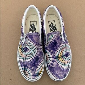 Tie Dye Slip-On Vans Shoes Mens 4.5 Womens 6